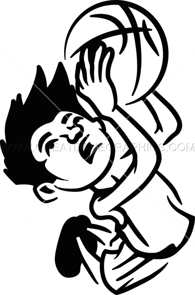 Kid Basketball Dunk - Basketball Clipart (825x1248), Png Download