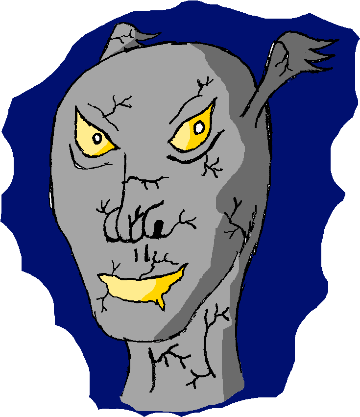 I Scraped My Stone Body Across The Rotten Wooden Wall, - Cartoon ...