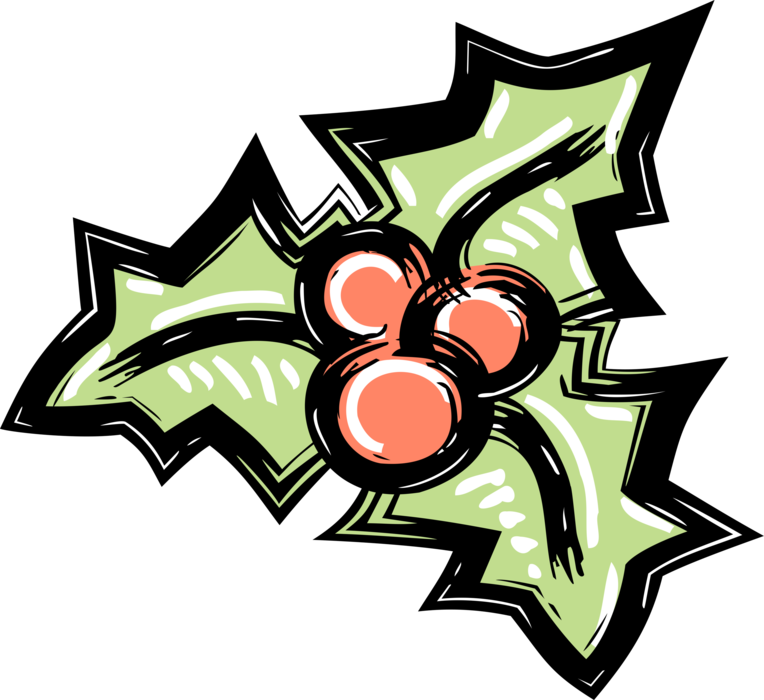 Clip Art Free Christmas Holly Image Of Traditional - Png Download (764x700), Png Download