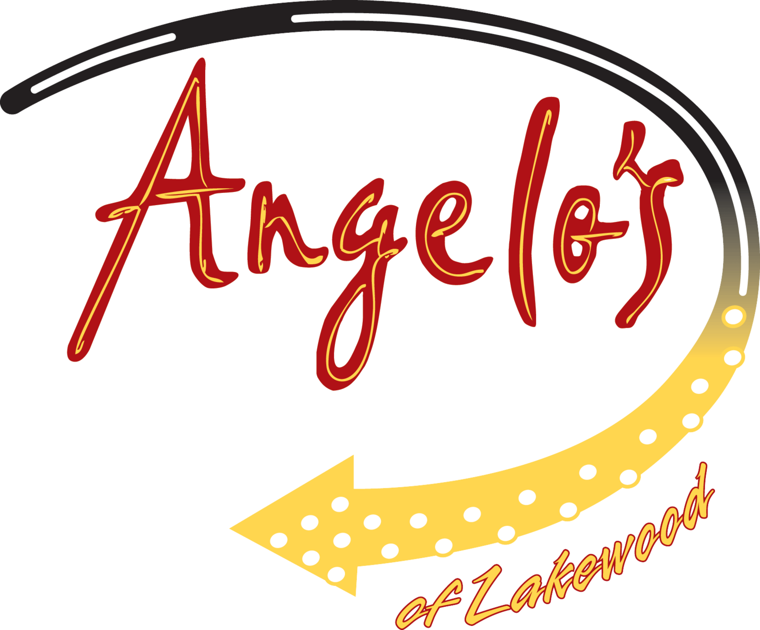 Pizza Clipart Text - Angelo's Pizza Lakewood Logo - Png Download (1500x1244), Png Download