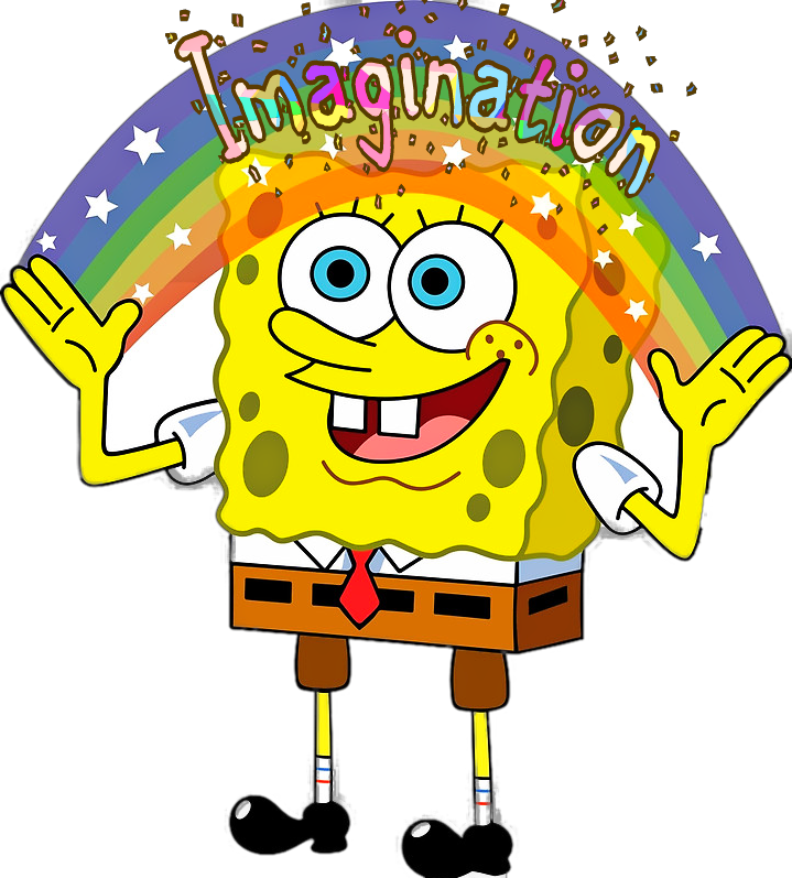 Scwords Words Spongebob Imagination Rainbow - Play Station Vita Pch 2000 Psv 2000 Skin Decorative Clipart (719x797), Png Download