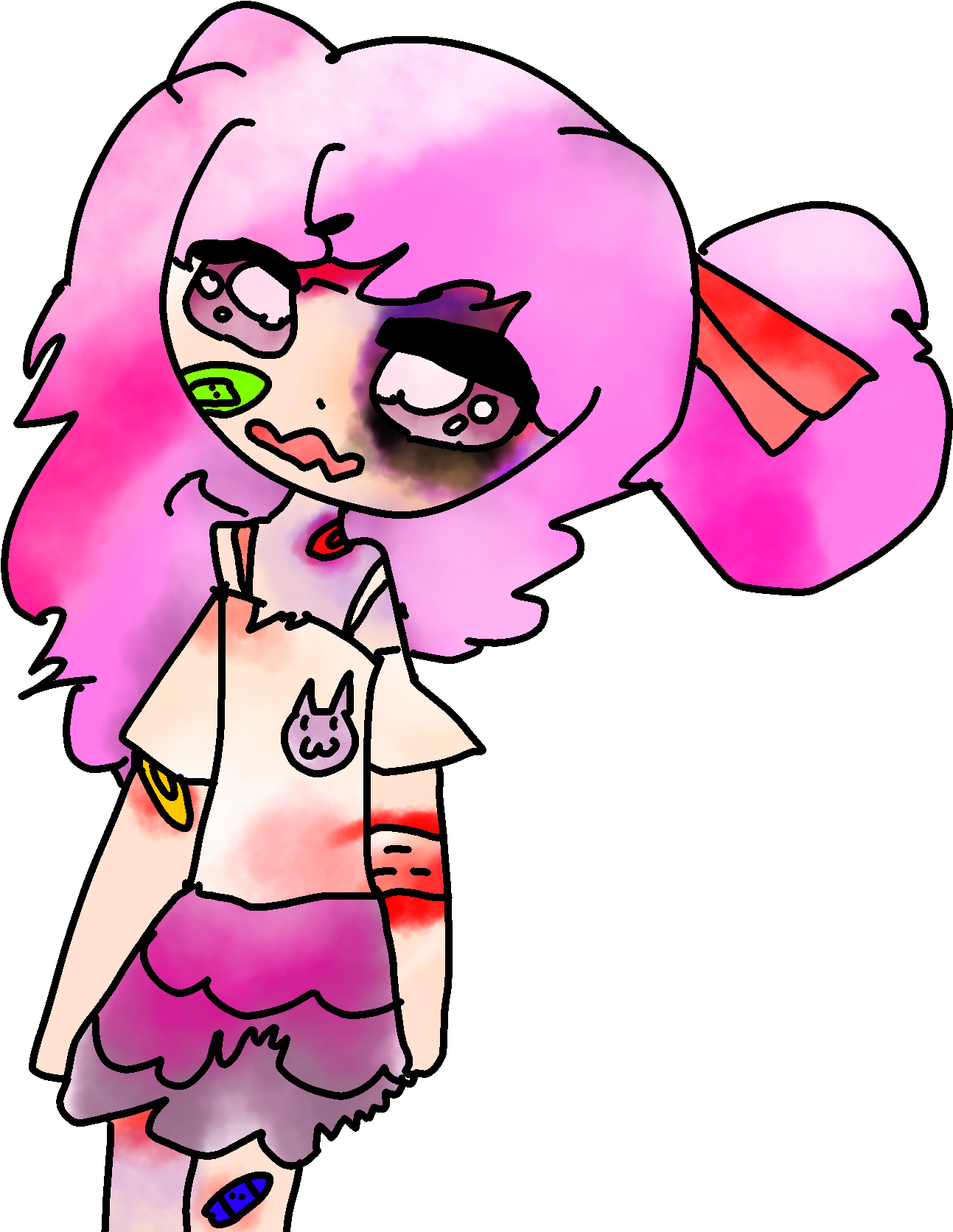 Oc Fanartdoki Hug Force Come Quick, Natsuki Needs You Clipart (1372x1720), Png Download