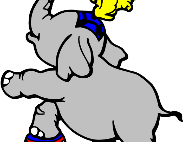 Circus Elephant Clipart - Circus Coloring Pages - Png Download (640x480), Png Download