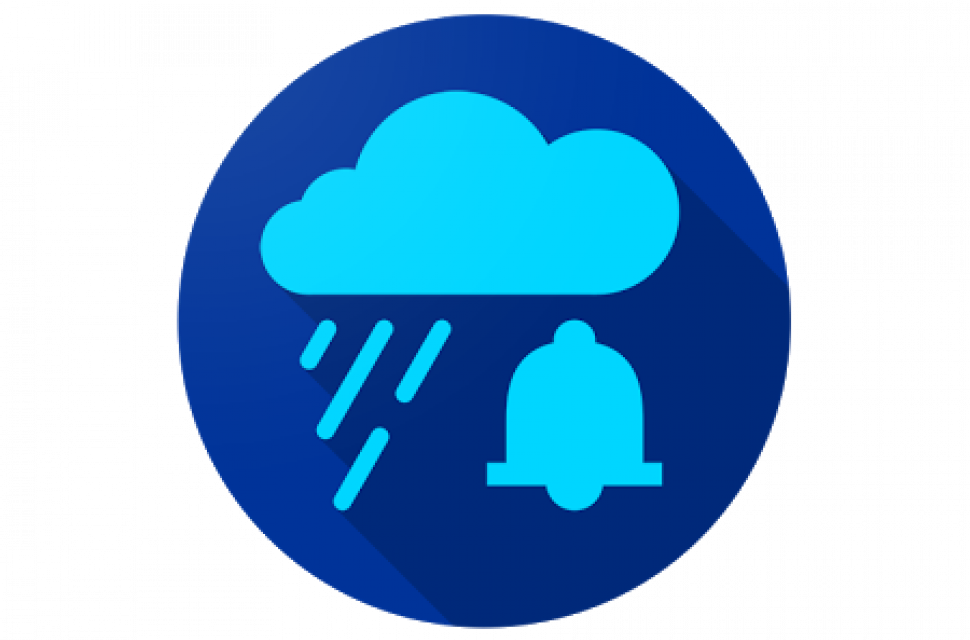 Rain Alarm - Rain Clipart (970x640), Png Download