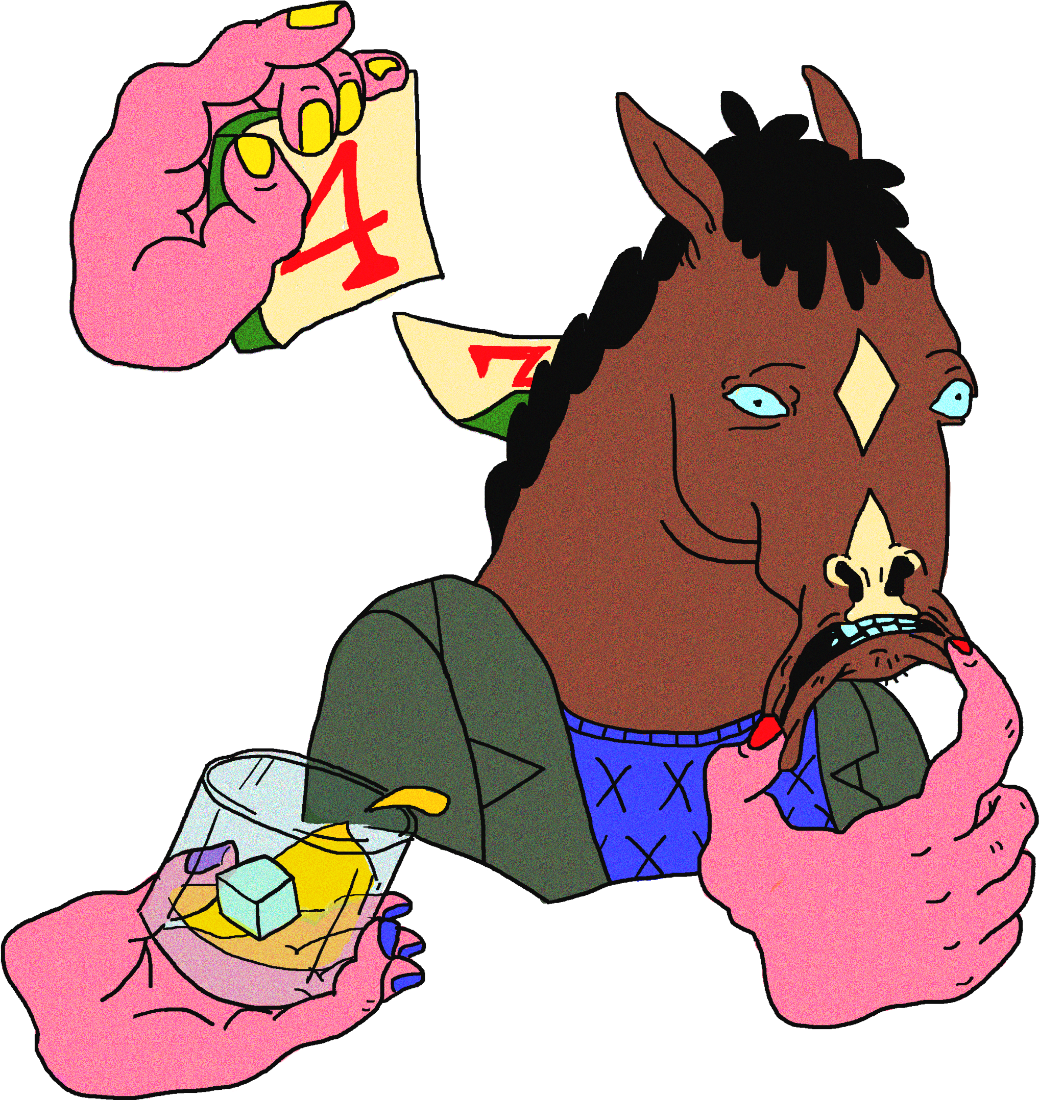 Backinthesaddle C - Horse Clipart (2714x2550), Png Download