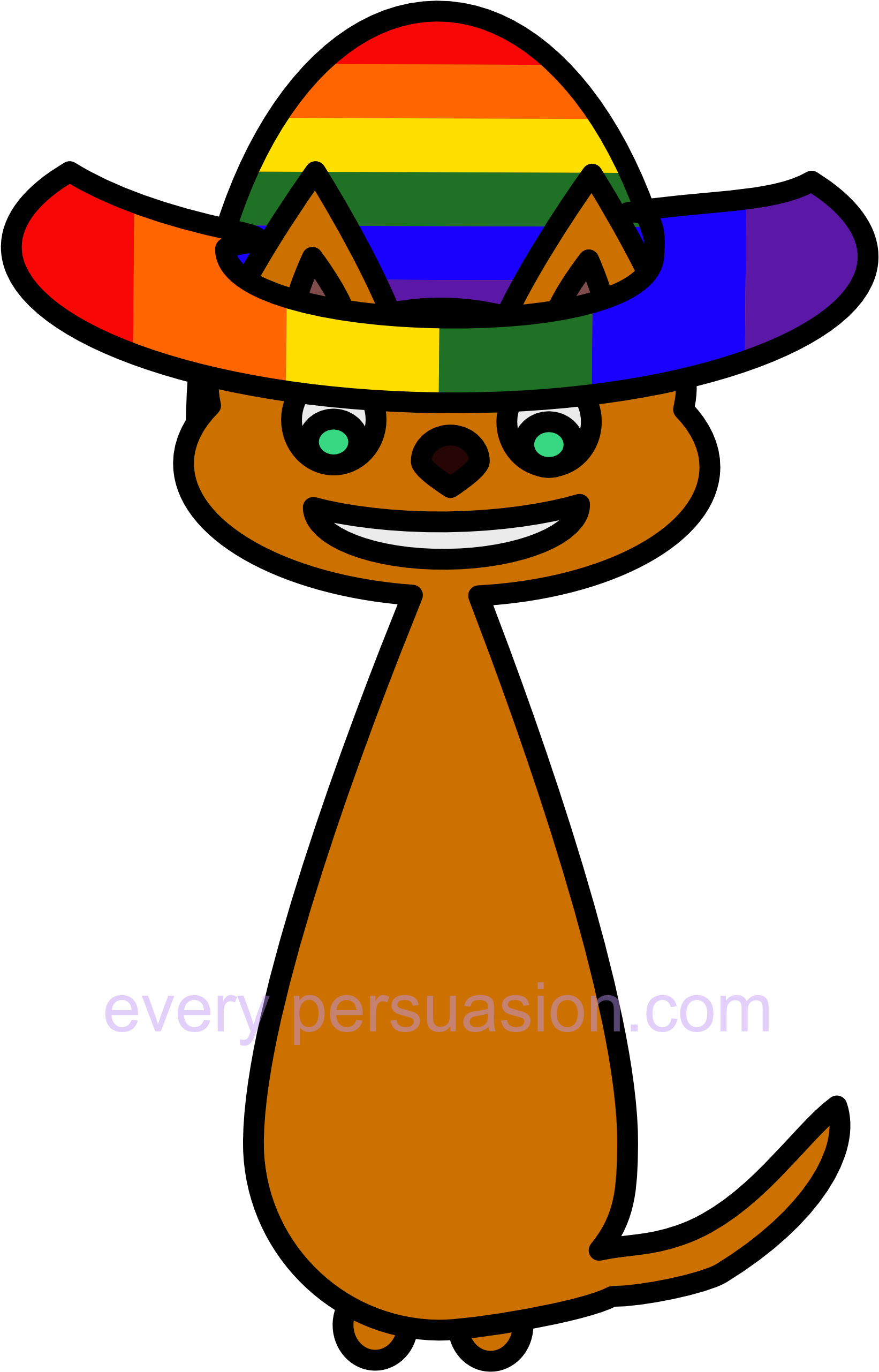 Image Of Cool For Gay Cats - Cat Clipart (3000x3000), Png Download
