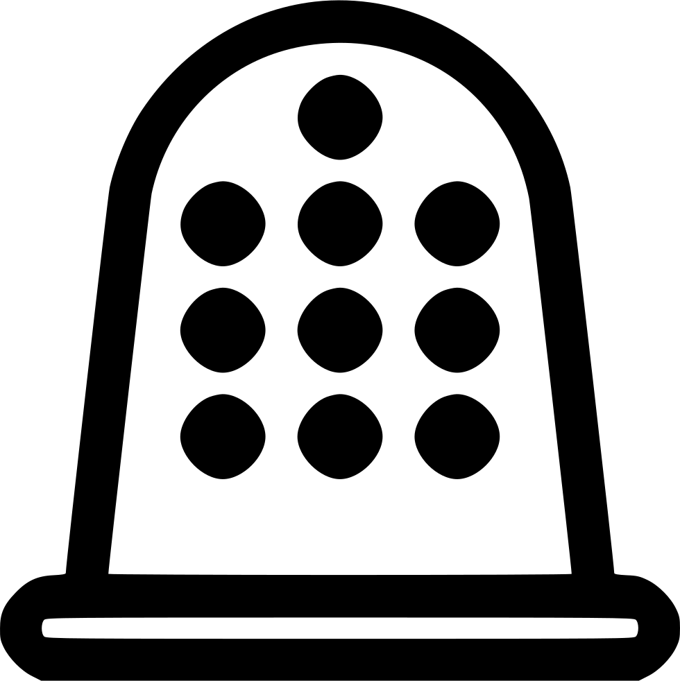 Thimble Comments - Portable Network Graphics Clipart (980x982), Png Download