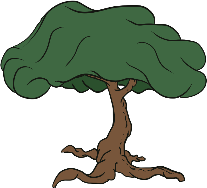 Tree 4 Tree - Illustration Clipart (1000x1000), Png Download