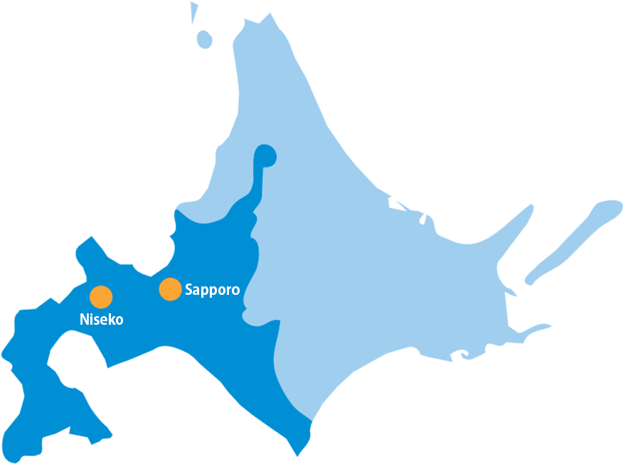 South And Central Regions - Map In Hokkaido Png Clipart (900x696), Png Download