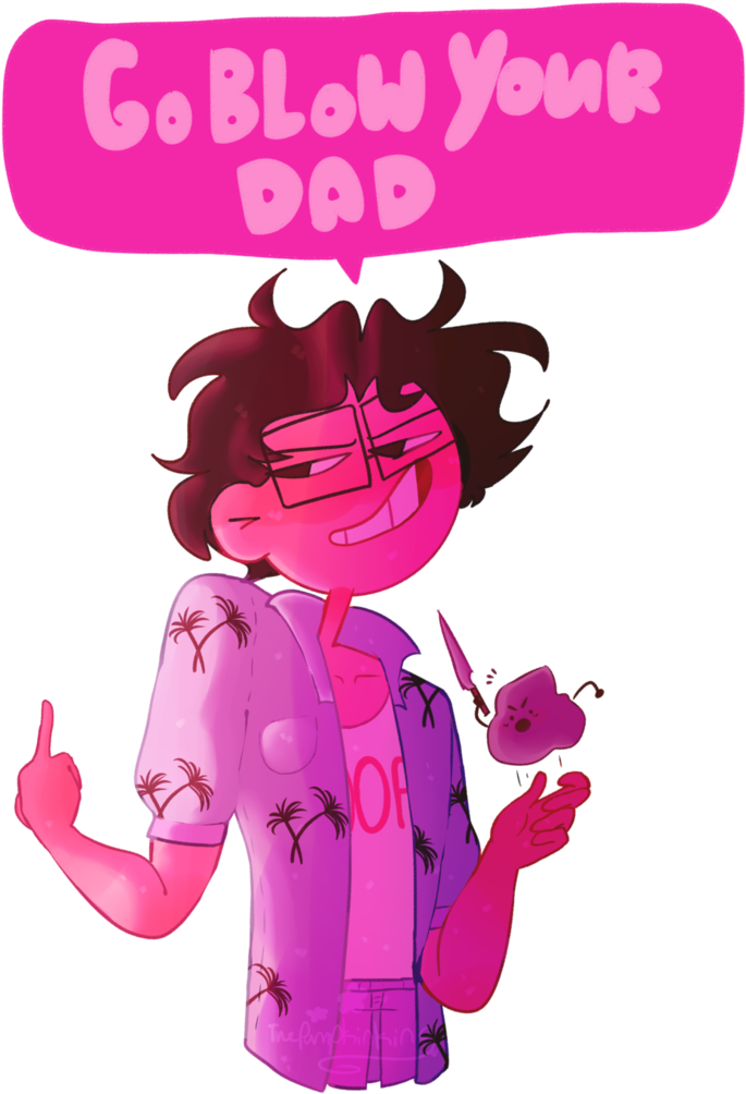 You Mullet Wearing Asshole By Theradpumpkinking - Illustration Clipart (755x1057), Png Download