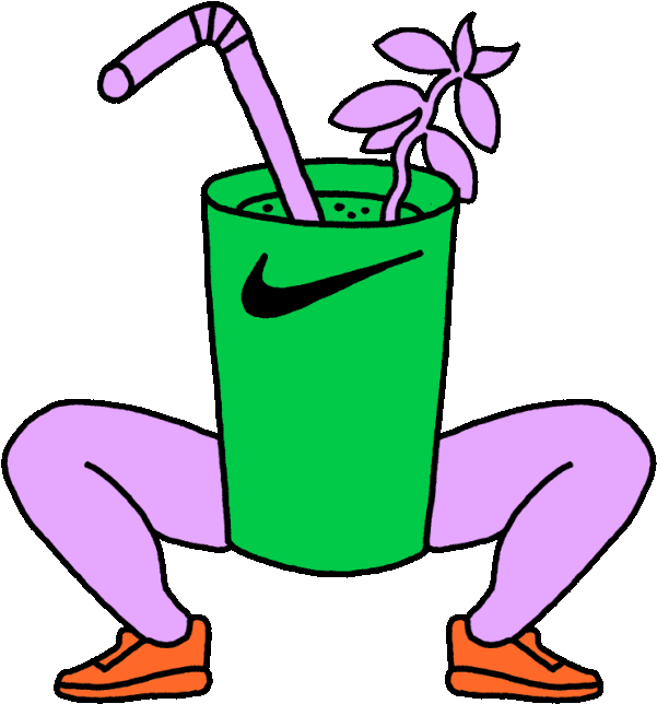 Just Do It Smoothie Sticker By Nike Training Club Live - Just Do It Clipart (1000x856), Png Download