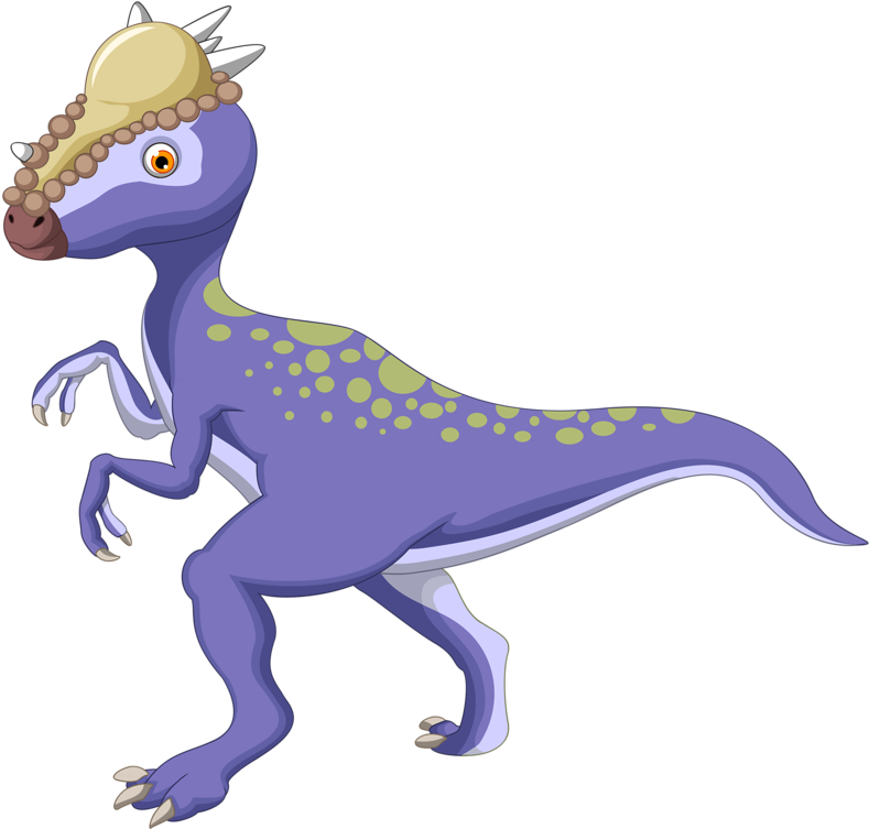 Png Clip Art - Pachycephalosaurus Cartoon Transparent Png (800x754), Png Download