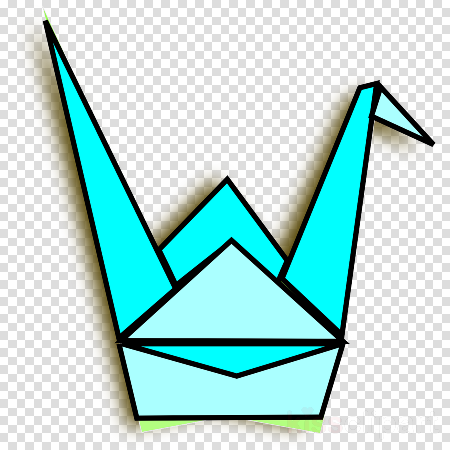 Origami Clipart Crane Paper Clip Art - Masquerade Mask Png Black Transparent Png (900x900), Png Download