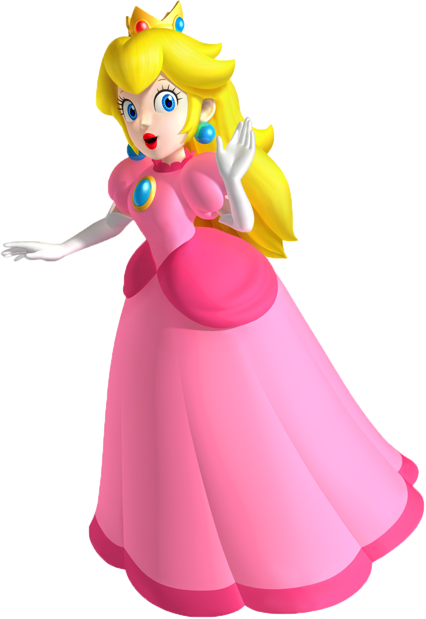 Princess Peach Clipart Fantendo - Princess Peach Room Decor Decal - Removable - Png Download (852x1236), Png Download