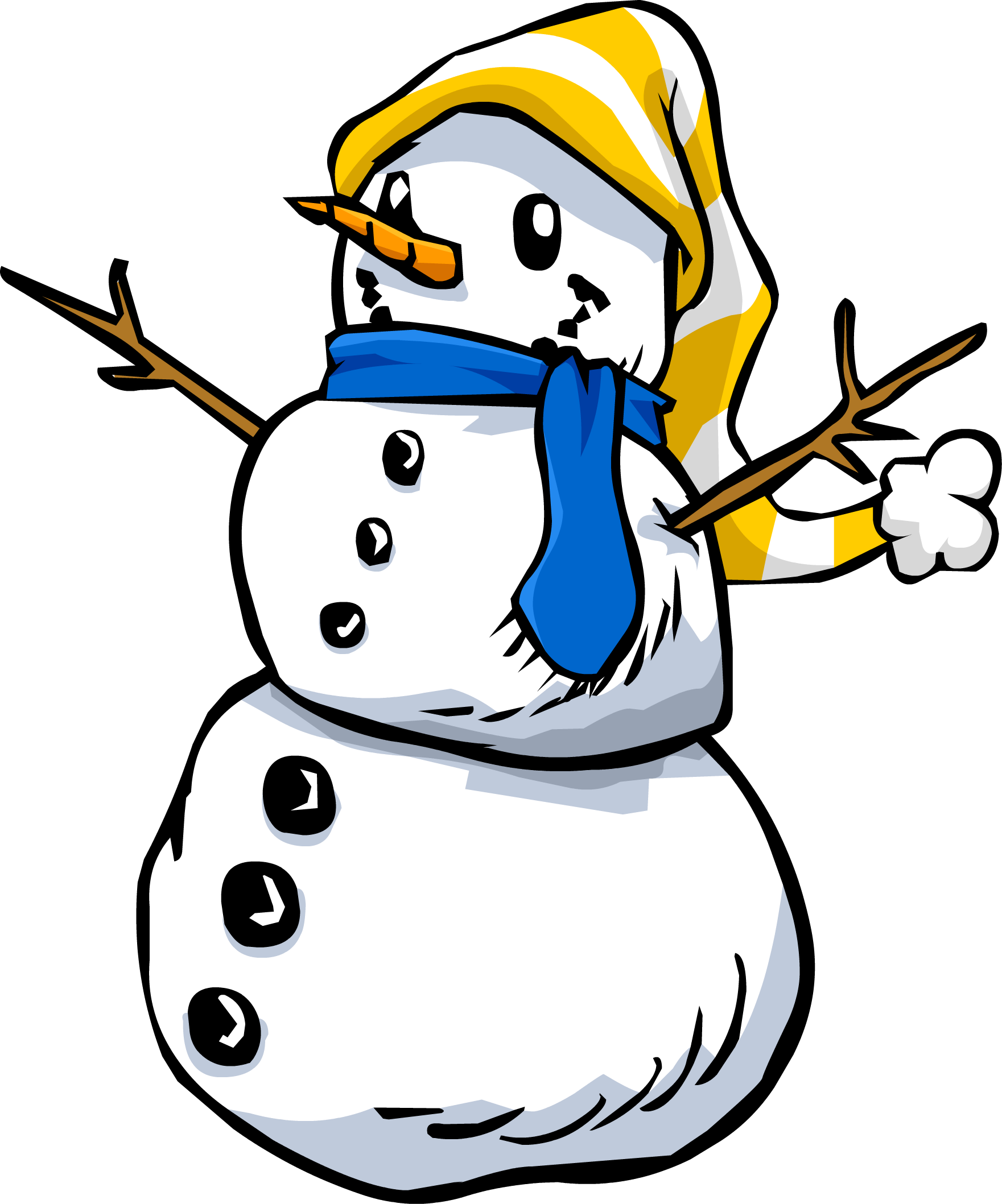 Picture Download Image Snowman Sprite Png Club Penguin - Snowman Sprite Clipart (1761x2117), Png Download