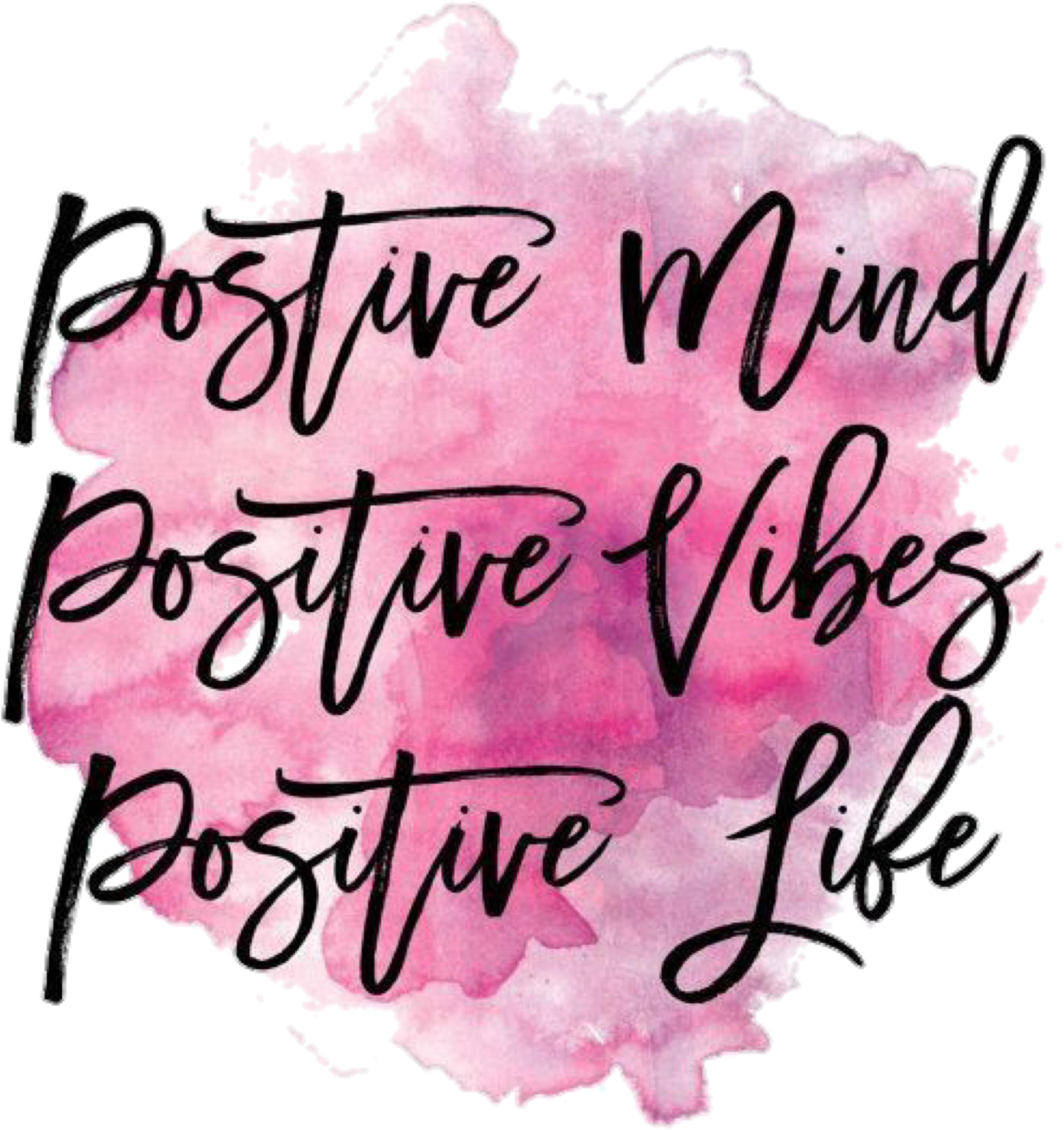 Positive Vibes Sayings Life Mind Png Transparent Dog Clipart (3800x3800), Png Download