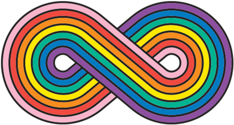 Forever Rainbow - 手帳タイプ スマホケース カバー Sol26 008608 チェック・ボーダー Clipart (690x690), Png Download