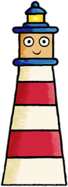 Toot Character Lenny The Lighthouse - Cartoon Clipart (400x772), Png Download