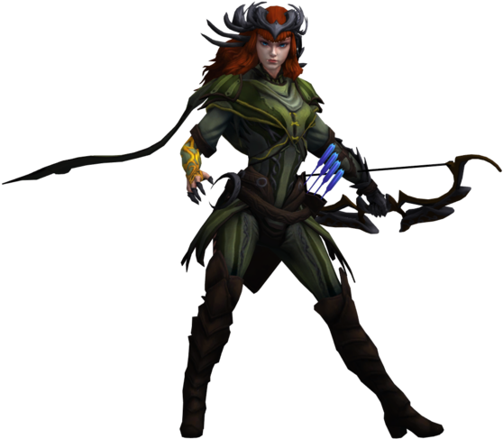 Smite Artemis - Art Clipart (1024x542), Png Download