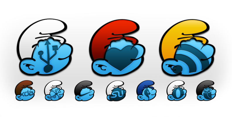 Tha Smurf Android Icon Pack Are Smurfin Hot With The Clipart (792x400), Png Download