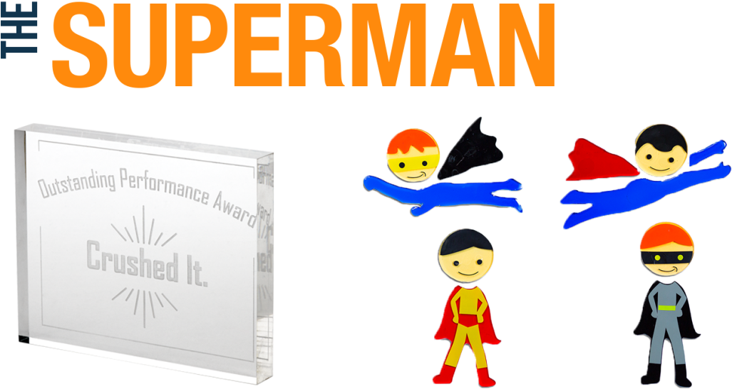 Officelife™ Award - Design Ideas Gelgems Window Clings, Super Heroes, Large Clipart (1280x645), Png Download