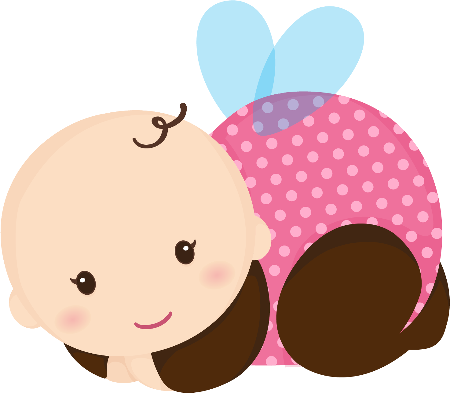 2 Borboletas & Joaninhas - Desenhos De Bebés Em Png Clipart (1500x1500), Png Download