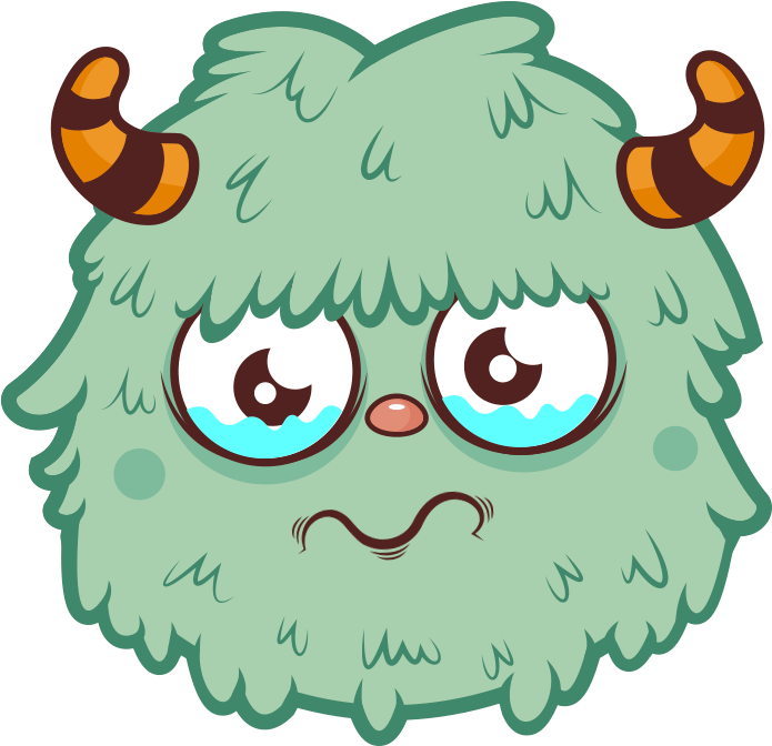 Sad Monster Clip Art - Gif Antojo - Png Download (800x800), Png Download