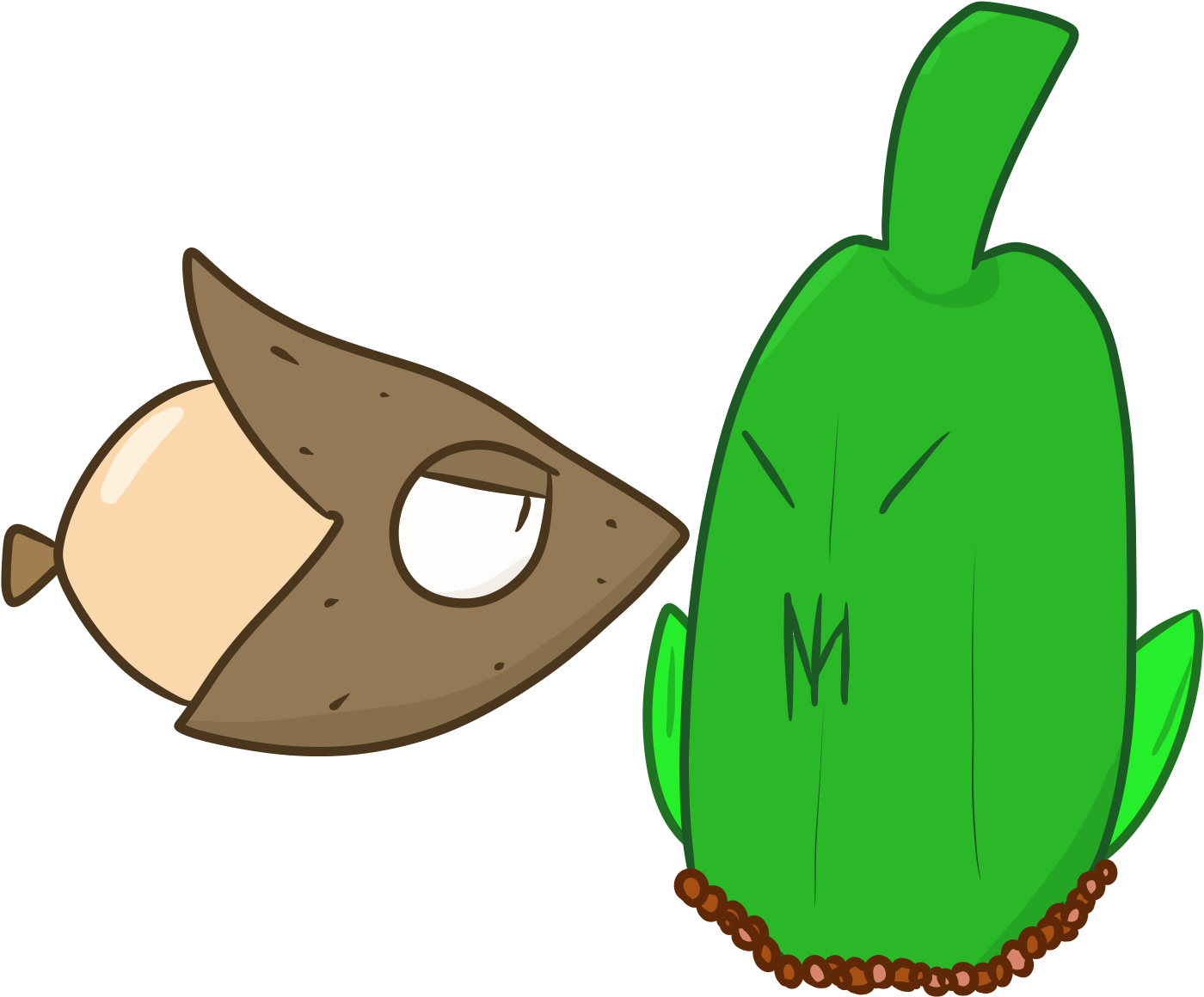 Unstoppable Forsythia And Immovable Okra - Okra Clipart (1600x1200), Png Download