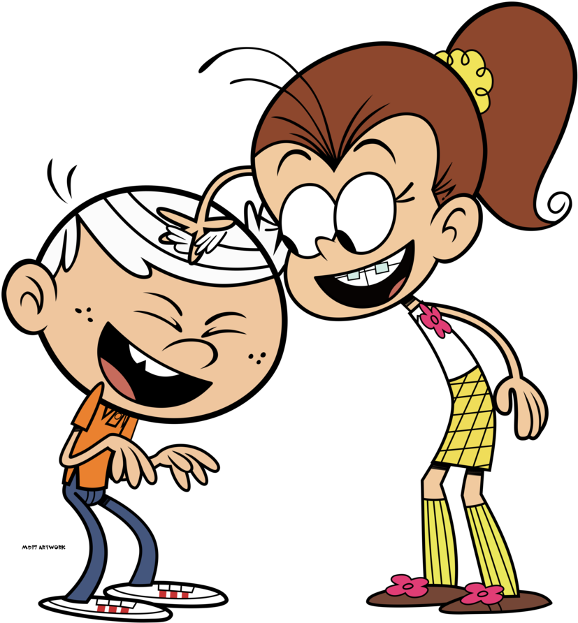 Lincoln And Luan By Mandash1996 Loud House Characters, - Loud House Lincoln And Luan Clipart (867x921), Png Download