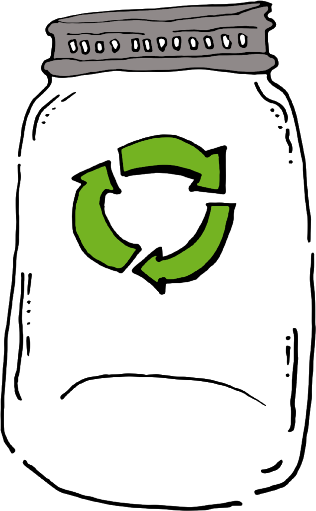 Mason Jar W Recycle Recycling Clipart Full Size Clipart (2014409