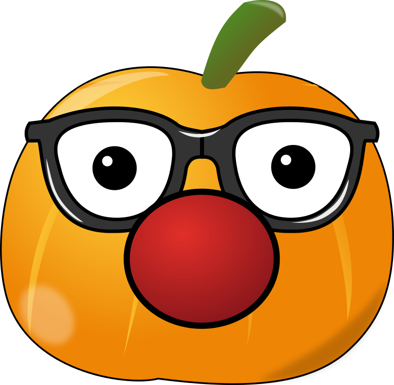 Free Clowny Pumpkin - Nikumaroro Island Clipart (800x781), Png Download