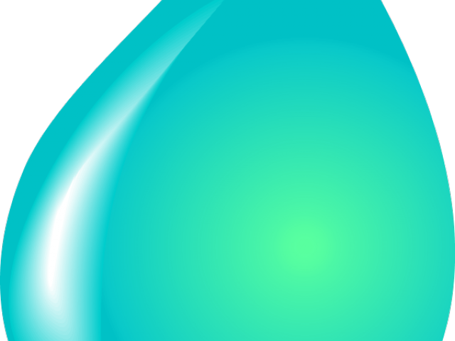 Water Drop Clipart Blue Water - Circle - Png Download (640x480), Png Download