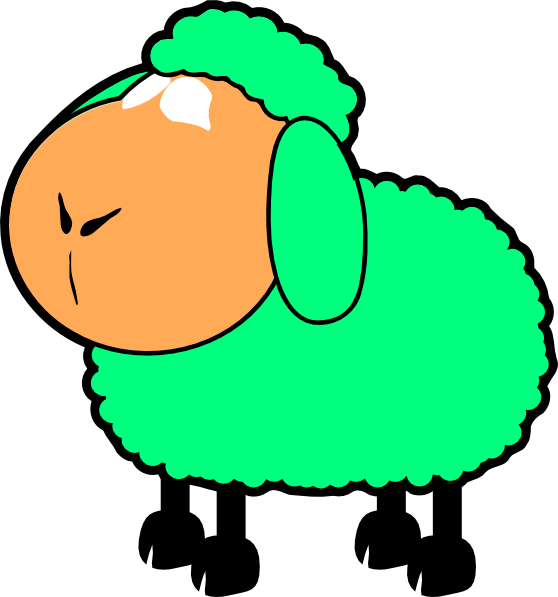 Sheep Clipart Foot - Sheep Clip Art - Png Download (558x597), Png Download