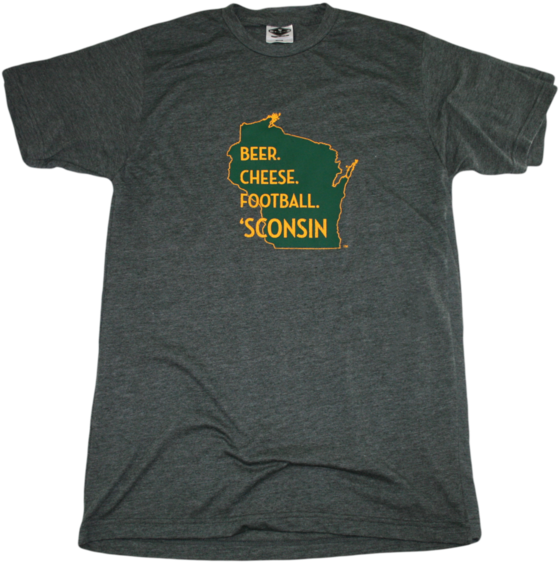Wisconsin Tee - American Football Clipart (600x570), Png Download