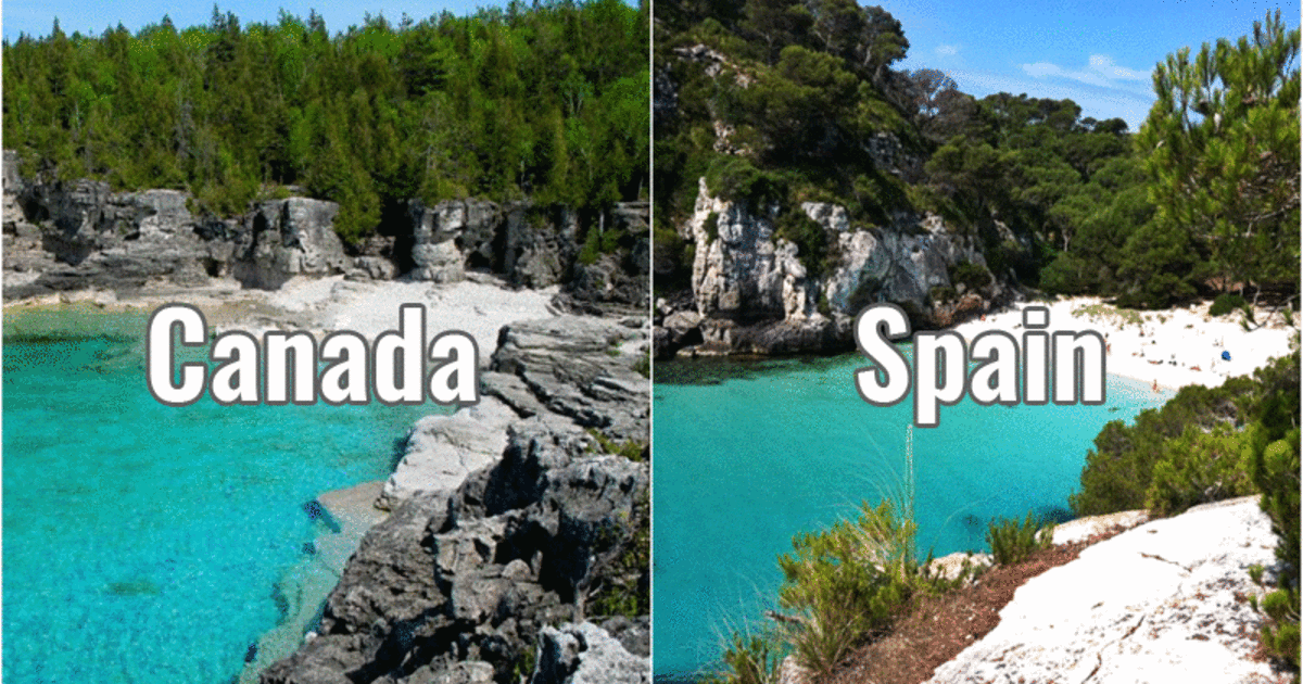 Canada - Cala Macarella Clipart (1200x630), Png Download