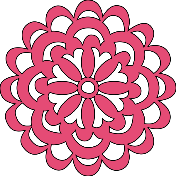 Flower Logo - Marco En Forma De Circulo Clipart (600x600), Png Download