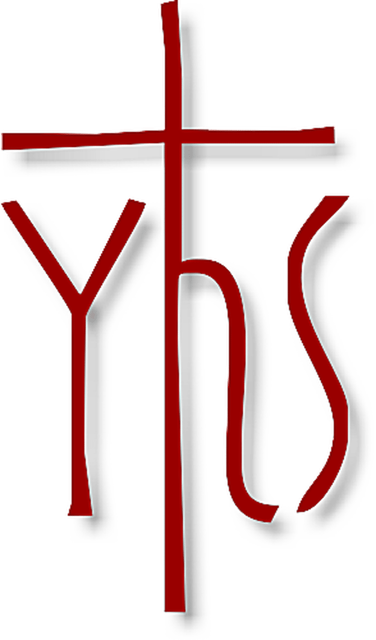 Christianity Symbols Illustrated Glossary - Monogram Of Jesus Ihs Clipart (735x1250), Png Download