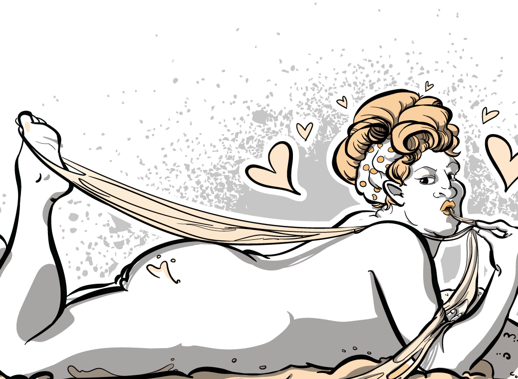 Pizza Pin Ups, - Art Clipart (1038x760), Png Download