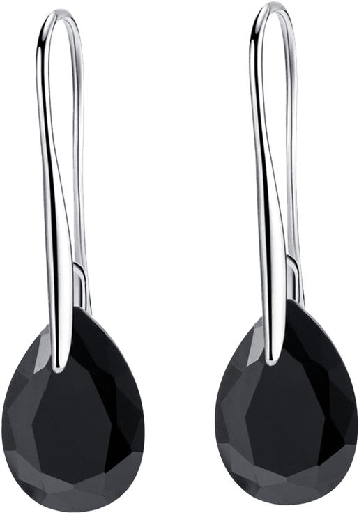 Vintage Faux Rhinestone Water Drop Earrings Ebk72142 Clipart (600x798), Png Download