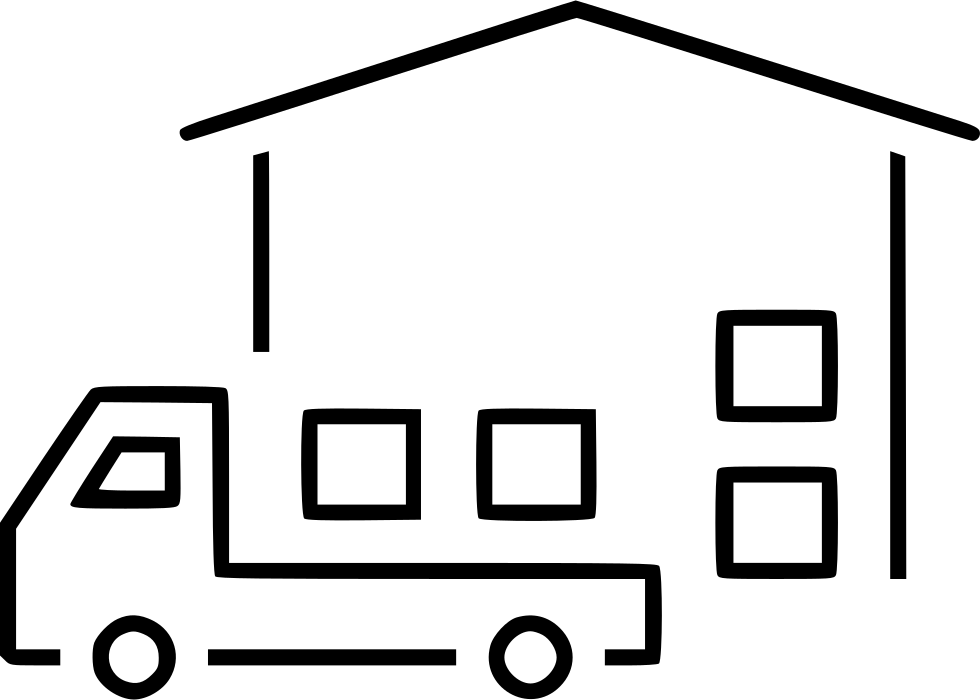 Delivery Storage Unit Warehouse Truck Comments - Warehouse Clipart (980x700), Png Download