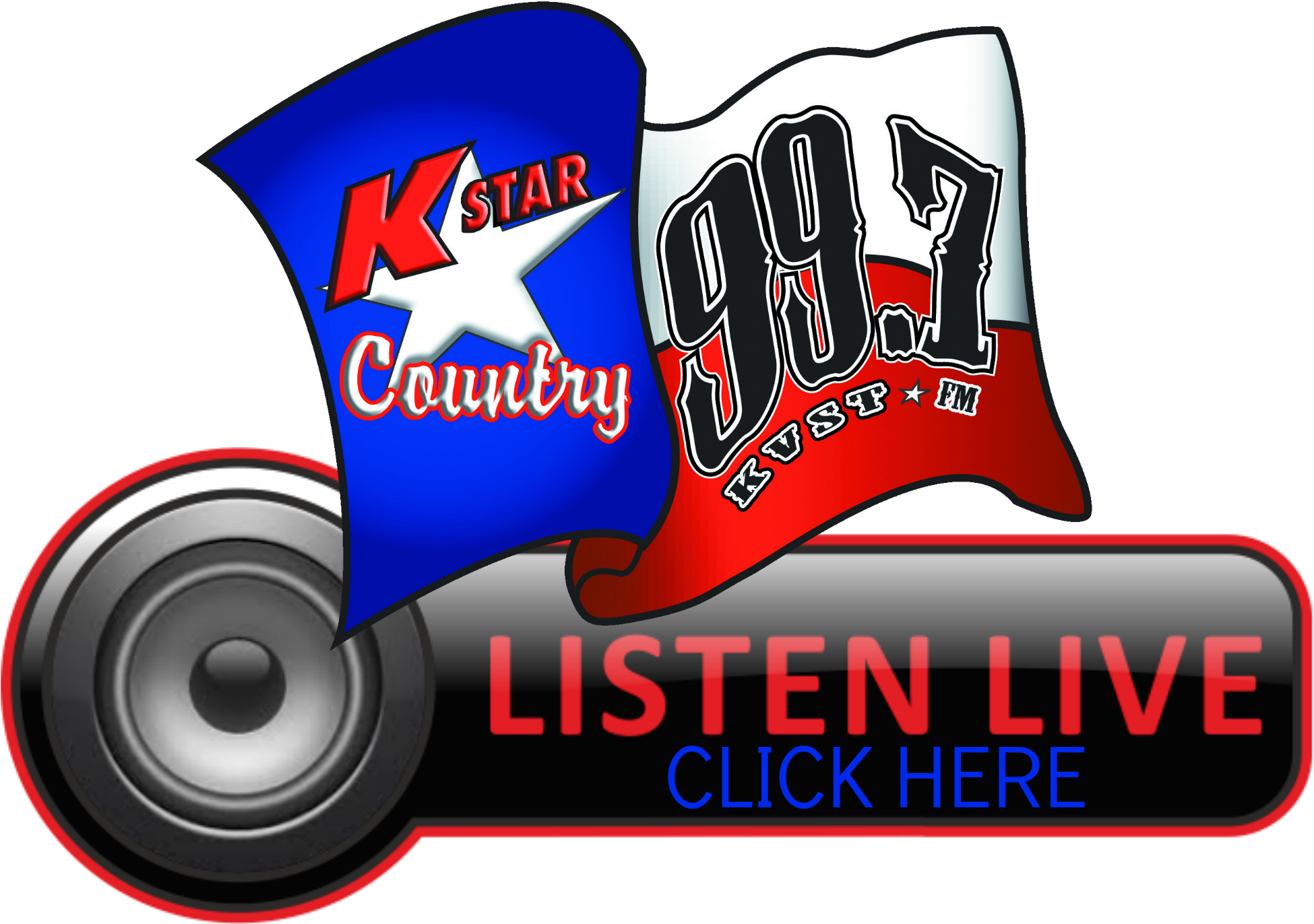 Listen Live Button - Kvst Clipart (2000x2000), Png Download