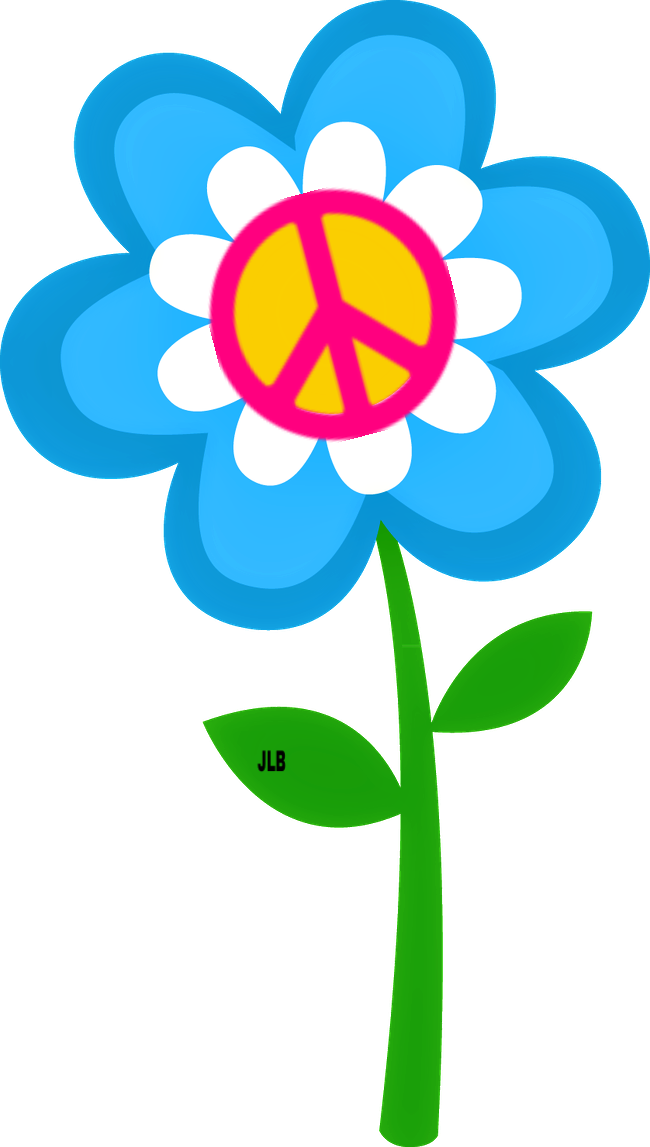 ☮/jlb - Flor Azul Desenho Png Clipart (650x1147), Png Download