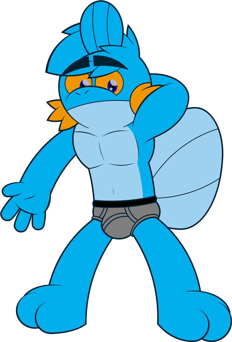 Qarcyn In His Underwear - Cartoon Clipart (1200x1500), Png Download