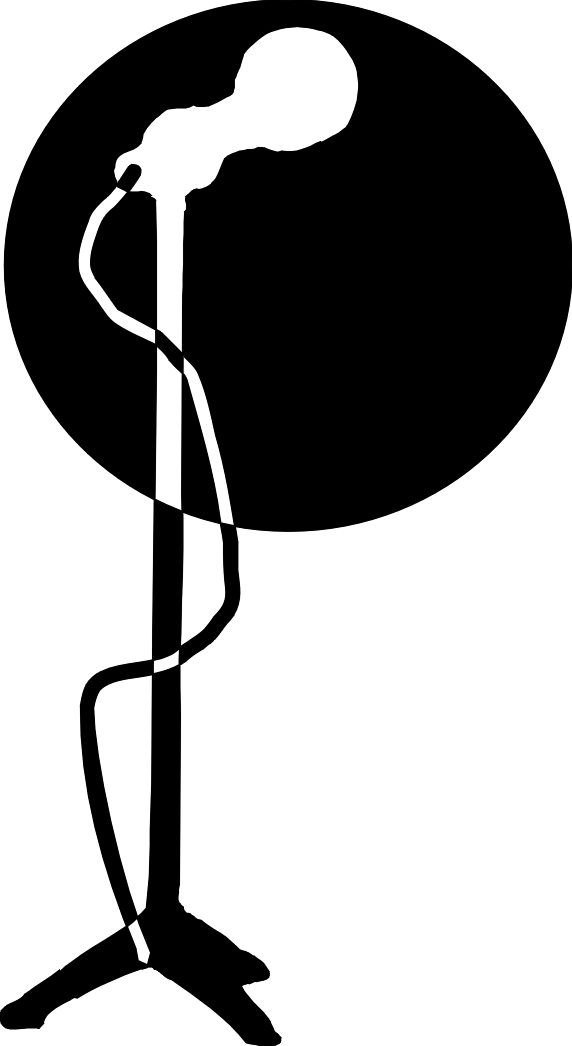 คู่มือโฆษก - ไม ค์ ร้องเพลง การ์ตูน Clipart (572x1046), Png Download