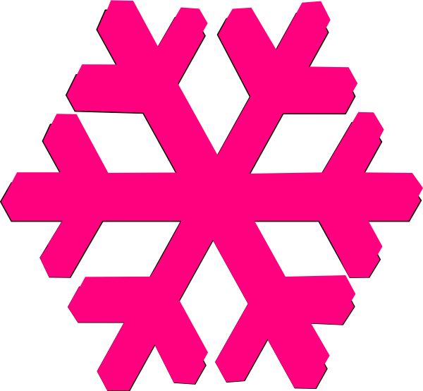 Snowflake Clipart Purple - Png Download (600x554), Png Download
