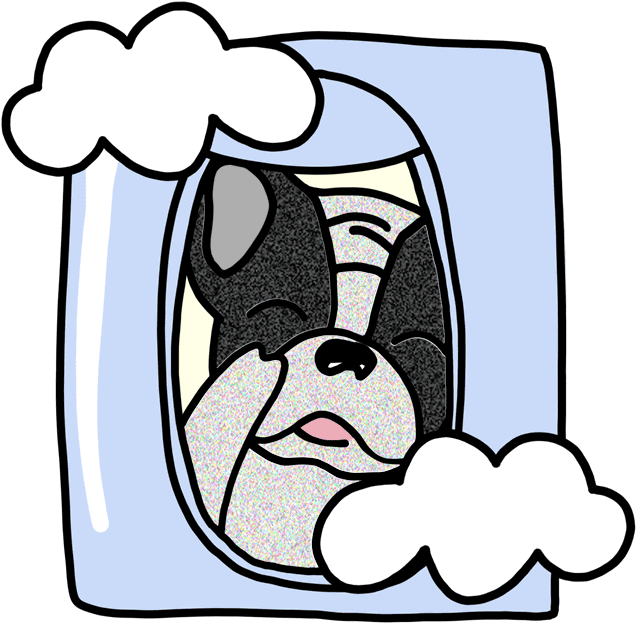 Happy Dog Sticker By Ivo Adventures - Yeah Bunny Travel Dog Iphone 7 Case - Blue Clipart (650x650), Png Download