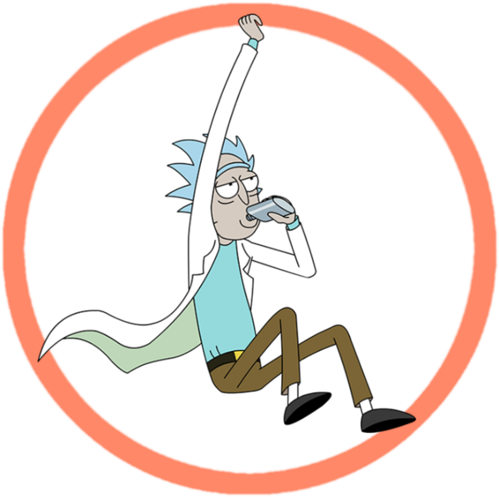 ⚪⭕⚪ Ftestickers Circle Rickandmorty Rick Cartoon Tvshow - You Ve Heard Of Elf On The Shelf Clipart (1024x1024), Png Download