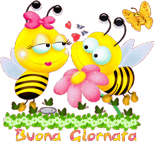 Buongiorno A Tutti E Buon Inizio Di Settimana - 2 Cartoon Bees Clipart (640x480), Png Download