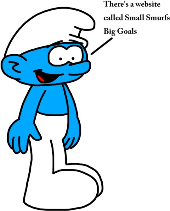 Smurf Talks About Small - The Smurfs Clipart (894x894), Png Download