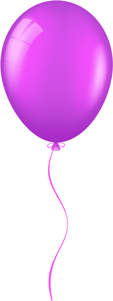 Free Png Purple Balloon Png Images Transparent - Transparent Background Purple Balloon Clipart (480x1276), Png Download